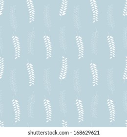 Seamless pattern with leafs. Floral stylish background