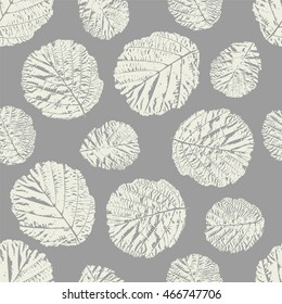 Seamless pattern with leafs prints.