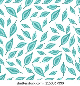 Seamless pattern  leaves. 