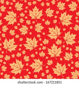 seamless pattern from leaves
