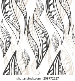 seamless pattern with leaves