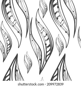 seamless pattern with leaves