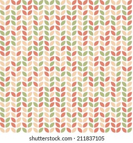 Seamless pattern with leaves