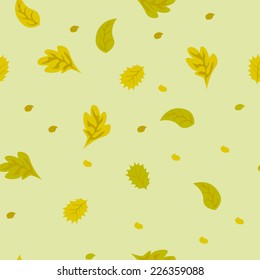 seamless pattern with leaves