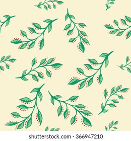 seamless pattern with leaves