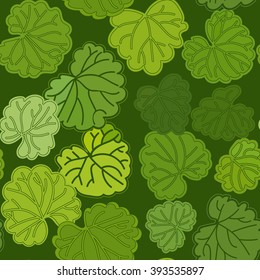 Seamless pattern with leaves.