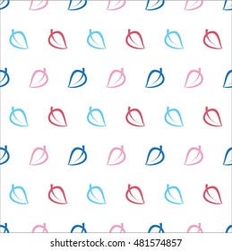 Seamless pattern with leaves