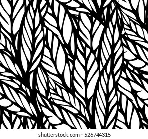 Seamless  pattern with  leaves