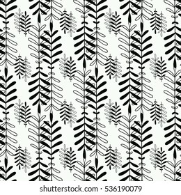 seamless pattern with leaves