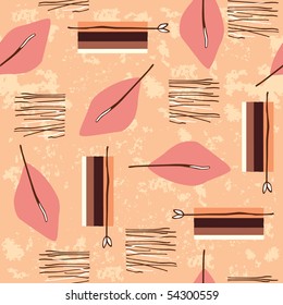 seamless pattern with leaves