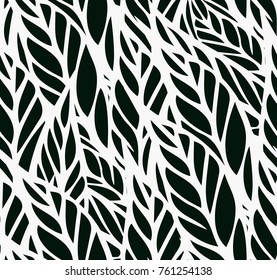Seamless pattern with leaves
