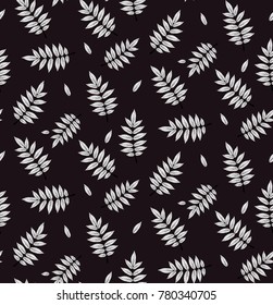 Seamless  pattern with  leaves