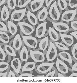 Seamless pattern with leaves. Abstract floral modern vector background.