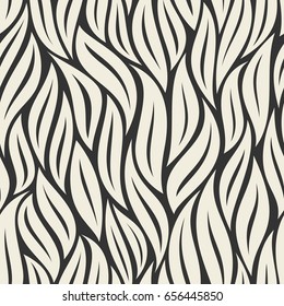 Seamless pattern with leaves. Abstract modern floral vector background.