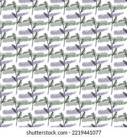 Seamless pattern with leaves and abstract shapes. Abstract Minimalistic Art. Cute kids nursery repeat background. Design in boho style for printing on textile or paper.