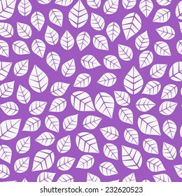 A seamless pattern with leaves. Autumn background.