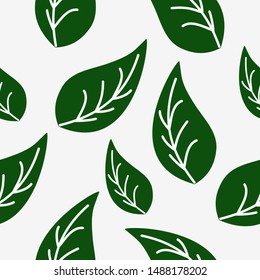 Seamless pattern Seamless leaves Background