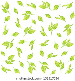 Seamless pattern with leaves. Background for your design wallpapers, pattern fills, web page, surface textures