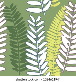 Seamless pattern with leaves. Beautiful tropical pattern with exotic foliage.  colorful and bright -vector