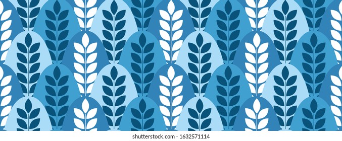 Seamless pattern of leaves.  Botanical illustration vintage. Background for title, image for blog, decoration. Design for wallpapers, textiles, barbics, fabrics.