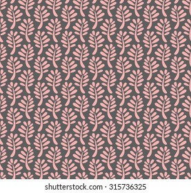 Seamless pattern with leaves conceived as autumn leaf fall.