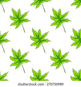 seamless pattern with leaves. Cute natural background