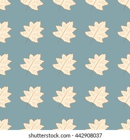 seamless pattern with  leaves. Decorative background. Plant ornament.