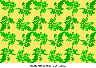 Seamless pattern of leaves. Elegant wallpaper.