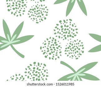 Seamless pattern with leaves. EPS10 vector illustration. 