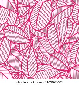 seamless pattern with leaves for fashion
