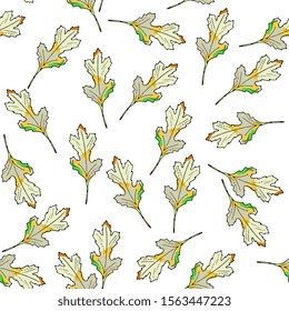 seamless pattern with leaves. Hand drawing, abstract pattern.Spring; summer holidays presents and gifts wrapping paper,For textiles,packaging; fabric,wallpaper.