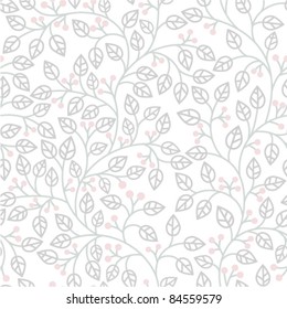 seamless pattern with leaves ornament