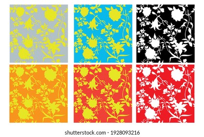seamless pattern with leaves,	
set of colorful banners,seamless pattern with red roses ,set rose pattern, set flower pattern, tropical rose	

