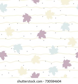 Seamless pattern with leaves. vector background 