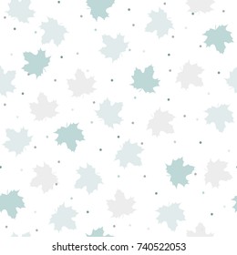 Seamless pattern with leaves. vector background 