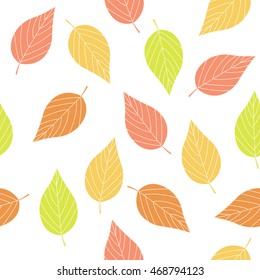 seamless pattern with leaves in vector, can be used for wallpaper, cover, textile