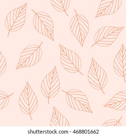 seamless pattern with leaves in vector, can be used fir wallpaper, cover, textile