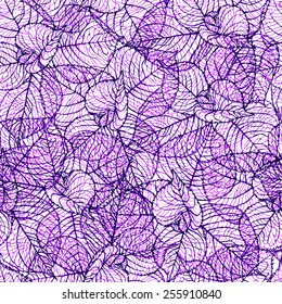 Seamless pattern with leaves. Vector, EPS 10. 