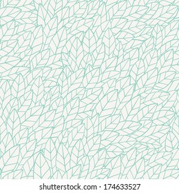 Seamless pattern with leaves. Vector illustration