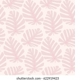 Seamless pattern with leaves. Vintage decorative elements. Abstract pattern.