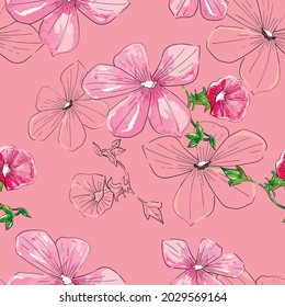 Seamless pattern leaves watercolor illustration. vector design for fashion, fabric, wallpaper and all prints on background earth tone color.