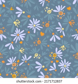 Seamless pattern leaves watercolor illustration. vector design for fashion, fabric, wallpaper and all prints on background earth tone color.