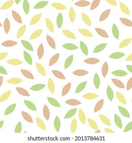 Seamless pattern leaves Wonderful print of a watercolor sketches by hand