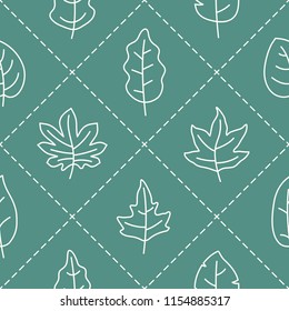Seamless pattern with leaves for your design
