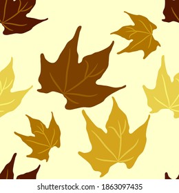 seamless pattern with leaves,illustration abstract background.