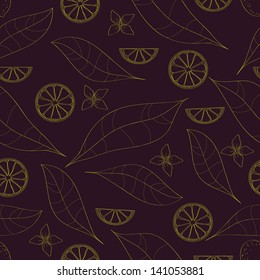 seamless pattern of lemon