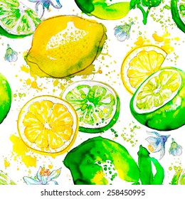 Seamless Pattern Lemon