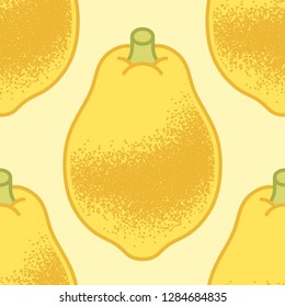 Seamless pattern of lemon, citrus, fruit. Vector illustration. Graphical textured style.