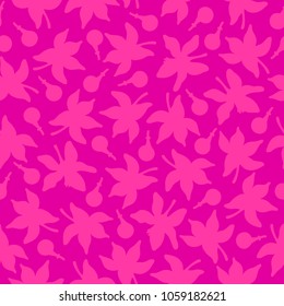 Seamless pattern with lemon flowers. Vector hand drawn graphic illustration.