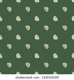 Seamless pattern lemon half engraving. Vintage background of citrus fruits in hand drawn style. Repeated color design texture for printing, fabric, wrapping, wallpaper, tissue. Vector illustration.